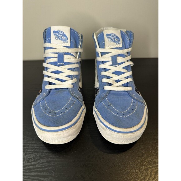 Vans Sk8 High Top Cosmic Astronaut Kid Shoes Sz 2.5 Blue Zip Side Lace Up #1120 - Picture 5 of 15